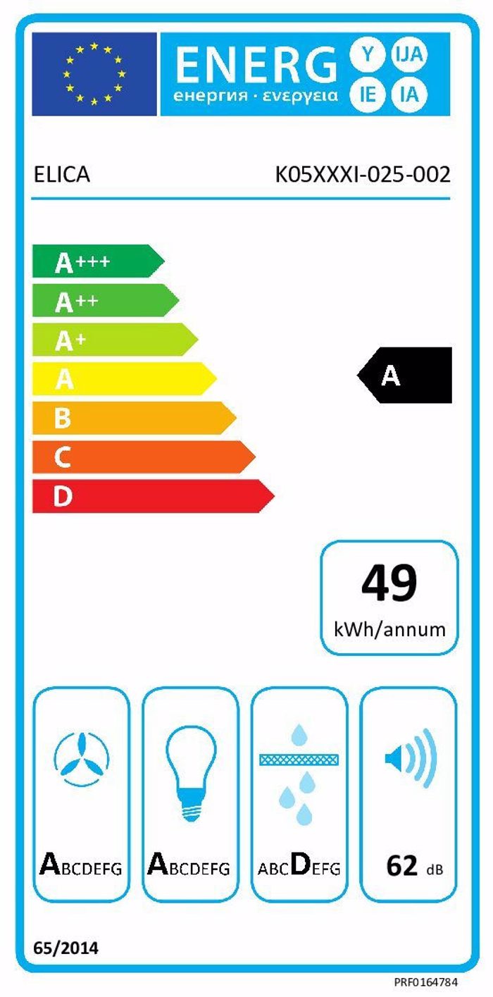 Aporrofitiras Nisida Elica Ikona BL/A/60 Mavro Mat 60 cm A